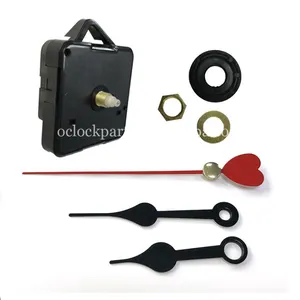 DIY Quartz Clock Wall Movement Mechanism SENREAL Black Red Hearts Hand Clock Repair Part Kit