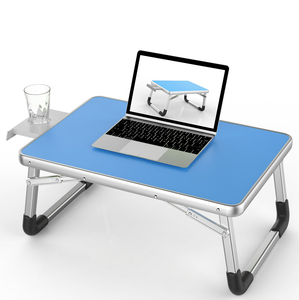 <strong>Foldable</strong> Aluminium <strong>Small</strong> Smart Laptop TV Tea Table Stand <strong>Desk</strong> for Bed - Product Image 1