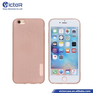 2017 productos más populares de bajo precio Unico TPU Cell <span class=keywords><strong>Phone</strong></span> Accessories Con textura de tela diseño para iPhone 6 - Product Image 1