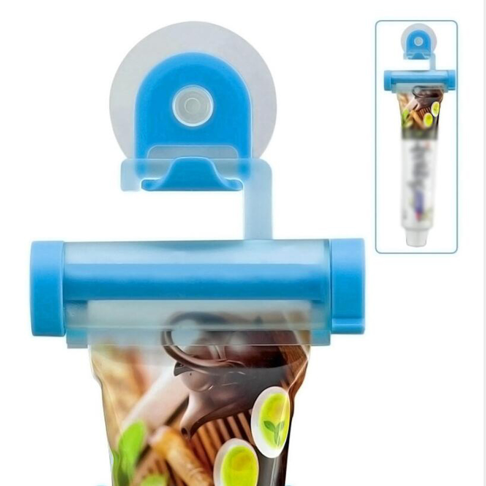 Hot Selling Rolling Squeezer Toothpaste Dispenser Tube Partner Hanging Holder Sucker