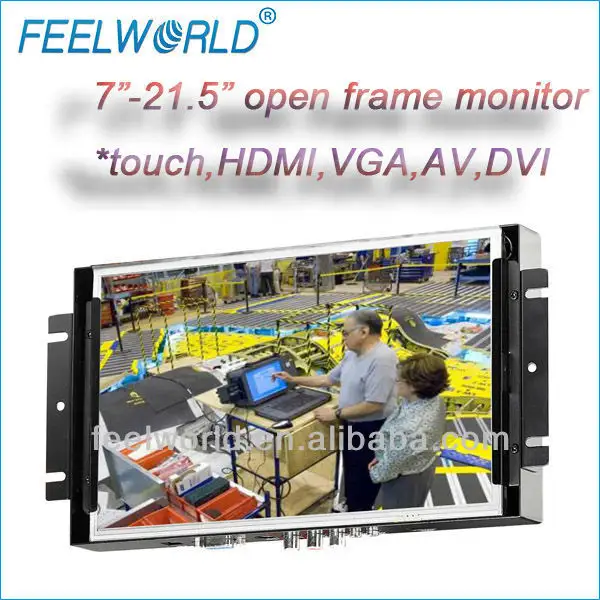 Feelworld10.2インチhdmiを搭載した液晶モニター壁アーム、 vga、 産業用アプリケーションのためのav
