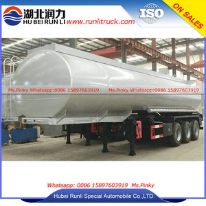Remorque de transport en réservoir d'éthanol, semi-remorque de réservoir en acier inoxydable, 37500l - Product Image 2