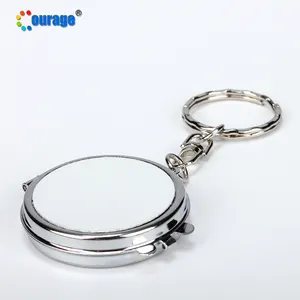 Wholesale Customize Tin Mirror Key Chain Cosmetic Mirror with Keychain -  China Makeup and Beauty price