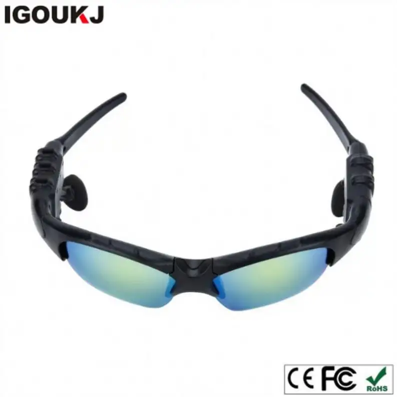 Lunettes de soleil bluetooth stéréo sans fil, casque d'écoute à la mode,