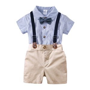 Boys Summer Clothing Toddler Boys Fashion Clothing Rompers+ <strong>Suspenders</strong> Shorts Little Boys Clothing <strong>Set</strong> - Product Image 3