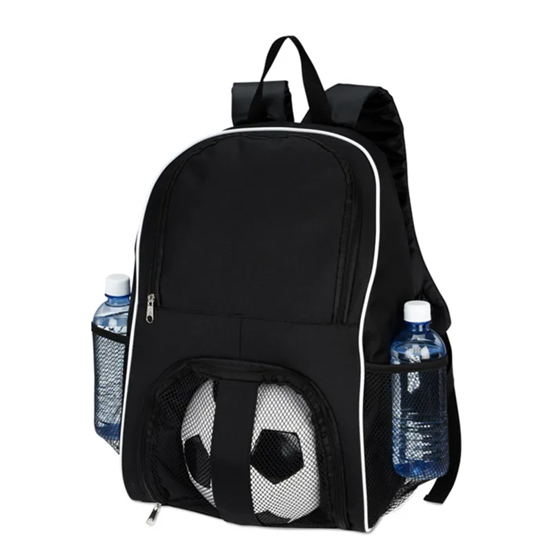 Ucuz yeni şık Logo özel okul spor ekipmanları çantası voleybol basketbol futbol futbol sırt çantası ile top bölmesi
