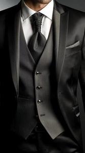 Good Quality Custom Peaked Lapel Three Pockets One <strong>Buttons</strong> Slim Fit Men <strong>Suit</strong> WF084 - Product Image 2