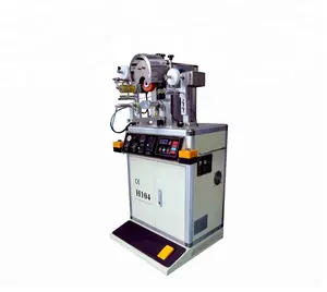 H104 semi-auto Any Shape Cap Stamping Machine, cap ling stamping machine