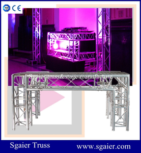 Global Truss pies iluminación cuadrada plateado Trussing paquete w / <span class=keywords><strong>Base</strong></span> grande de placas armazones de iluminación - Product Image 2