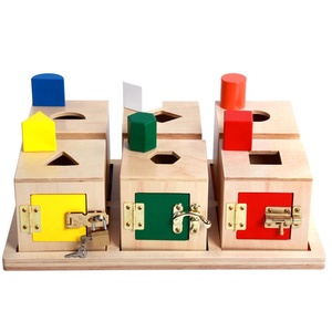 Cinese di Apprendimento Infantile di centro di apprendimento Precoce giocattoli <span class=keywords><strong>montessori</strong></span> casella di blocco bordo - Product Image 1