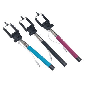 New Arrival <strong>Shenzhen</strong> Selfie Stick Extension Z07-5 Plus Wired Audio Cable Take Pole Colorful <strong>Monopod</strong> for Smart Phone Android IOS