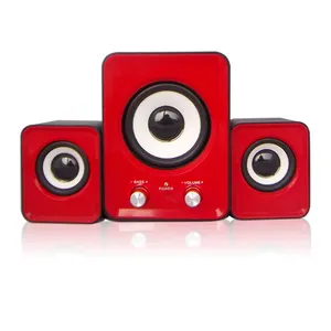 Speaker 2.1 Digital Stereo Populer Terlaris dengan USB TF FM Remote Kecil