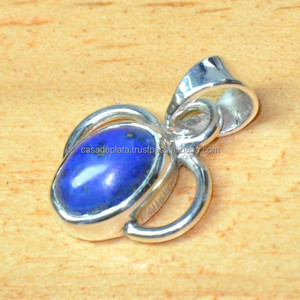 Lapis Gemstone 925 Sterling Silver Joli Pendentif Magnifique Pendentif À La Mode Pendentif pour Cadeau et Fête pour Unisexe - Product Image 2