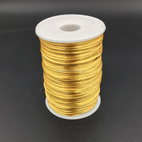 Cordon en soie, cordon avec nœud chinois, 1 m, 2mm