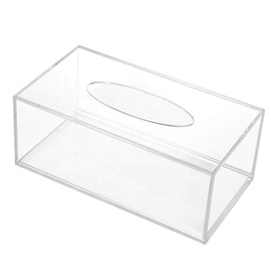 Di Lusso su misura Acrilico Coperchio Della Scatola Del Tessuto di Carta Ristorante Tovagliolo Di Carta del Viso Scatola di Acrilico Napkin Holder Per La Vendita - Product Image 2
