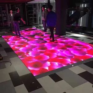 Video Lantai Dansa LED Dalam Ruangan, P3,91 500Mm * 500Mm Pro Layar LED Panggung