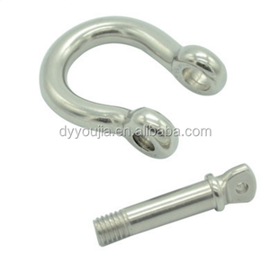Mini <span class=keywords><strong>manille</strong></span> à arc en acier inoxydable, équipement de marine, 10 pièces - Product Image 3