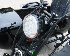 Scooter électrique Europe Citycoco 2000W, <span class=keywords><strong>moto</strong></span> électrique à 3 roues, 1500W 60V 12Ah avec side-car - Product Image 6