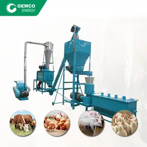 GEMCO versorgung elektrische powered automatische kleine huhn feed pellet linie