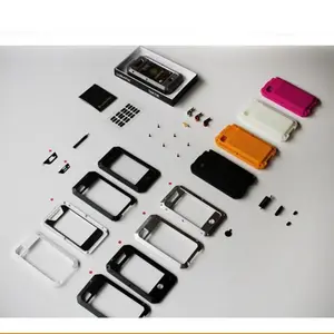 Calidad de oem de aluminio decorar teléfono celular casos para el iphone 4/4s