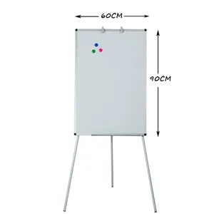 Neue design schule büro faltbare versenkbare stativ flip diagramm magnetische whiteboard stativ flip diagramm