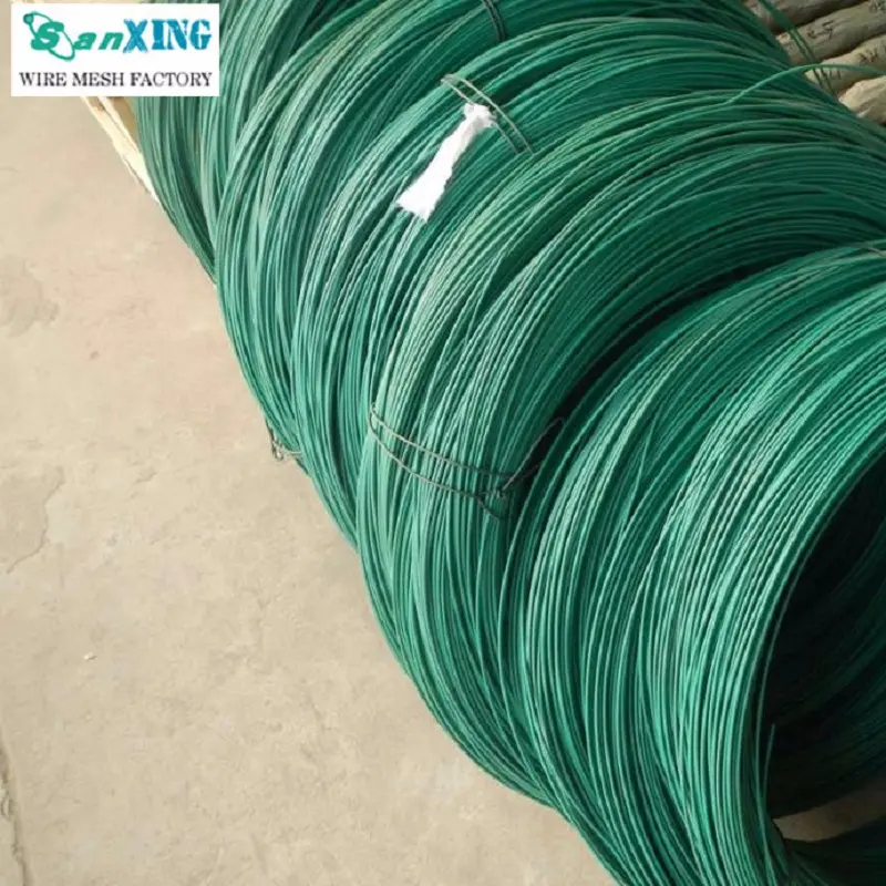 plastic PVC PE coated galvanized iron wire for consumer product packing daily binding