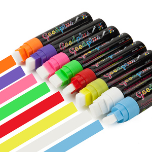 Marqueur de fenêtre 15mm <span class=keywords><strong>Craie</strong></span> <span class=keywords><strong>liquide</strong></span> fluorescente/marqueur <span class=keywords><strong>pour</strong></span> panneau de verre (couleur vive facile à essuyer 12 ans fabricant de stylo professionnel - Product Image 1
