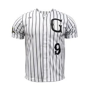 Healong großhandel sport kleidung sportswear streifen baseball uniform custom baseball jerseys