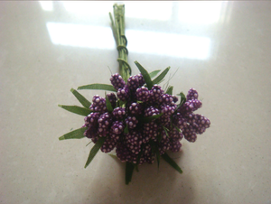 Flores artificiales estampadas para recuerdo de boda caja de dulces decoración cuentas flor Diy - Product Image 3