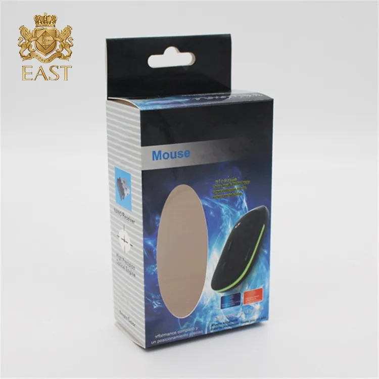Custom Printing Wireless Mouse Box With Hanger Hole