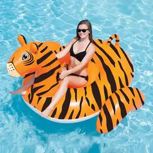 Große aufblasbare tiger pool float wasser schwimmen float spielzeug für verkauf