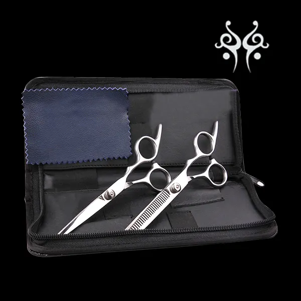 Wholesale hot selling hair cutting scissors set 6 inch hair cutting and thinning shears