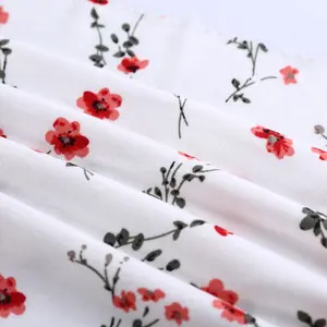 Professional 100 Polyester DTY Brush Knitting Print Fabric Single Jersey For Women Garment