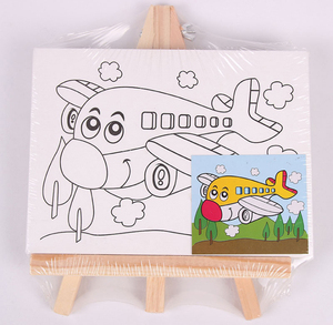 <span class=keywords><strong>Set</strong></span> di cavalletti e <span class=keywords><strong>tele</strong></span> da disegno <span class=keywords><strong>per</strong></span> bambini, 8 <span class=keywords><strong>tele</strong></span> da disegno pre-stampate con design e cavalletto senza vernice - Product Image 3