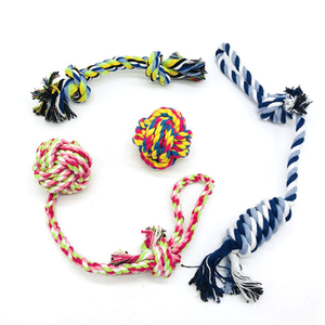 Jouet en corde de coton pour chien, animal de compagnie, écologique, interactif, Indestructible, à mâcher - Product Image 4