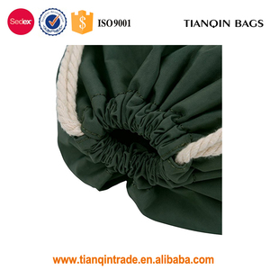 Idrorepellente Coulisse Zaino In Nylon Verde Yoga Sport Gym Sack Bag - Product Image 5