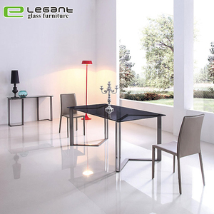 Muebles <span class=keywords><strong>de</strong></span> Restaurante, Mesa <span class=keywords><strong>de</strong></span> <span class=keywords><strong>Comedor</strong></span> Extensible <span class=keywords><strong>de</strong></span> Vidrio Curvado en Caliente - Product Image 4