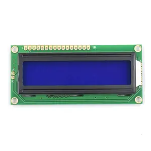 16 פין 16x1 אופי lcd מסך 8 סיביות מקביל stn מונוכרום 1601 lcd תצוגה