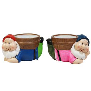 ของตกแต่งบ้านทำมือโบราณทำจากเรซิ่นส่วนบุคคล,โนมส์ในสวนตามสั่ง - Product Image 6