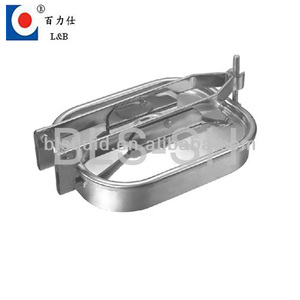de calidad alimentaria de acero inoxidable de boca rectangular cubre - Product Image 1