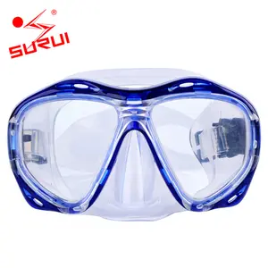 Silicone Tempered Glass Snorkel Custom Scuba Diving Mask for Adult