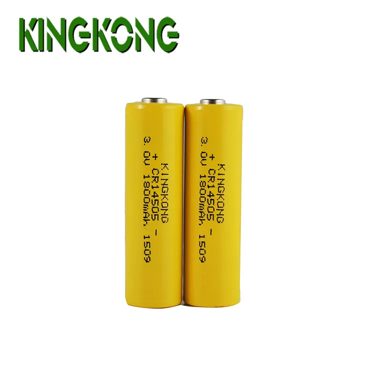 KingKong Pin Lithium LiMnO2 Không Thể Sạc Lại Chất Lượng Tốt Cr14505 1500MAh 1800MAh 3.0V AA 3V