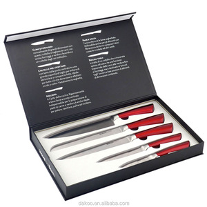 #430 + Mango Recubierto 5 unids <span class=keywords><strong>Cuchillos</strong></span> Con Caja de Color Imán texto - Product Image 1