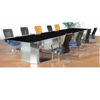 会議室用大型会議テーブル家具オフィス強化ガラス会議テーブル