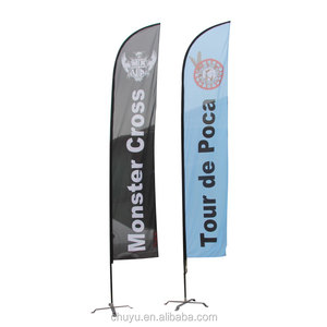 Tùy Chỉnh In Ấn 8ft 10ft <span class=keywords><strong>12ft</strong></span> 15ft Bãi Biển Lông Cờ Biểu Ngữ Ngoài Trời Không Thấm Nước Polyester Swooper Cờ Cho Tổ Chức Sự Kiện - Product Image 5