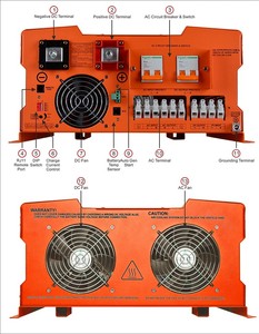 Chine chaude 2000 W-12 V/24 V/<span class=keywords><strong>48</strong></span> V 110 volts <span class=keywords><strong>220</strong></span> volts inverseur avec chargeur - Product Image 4