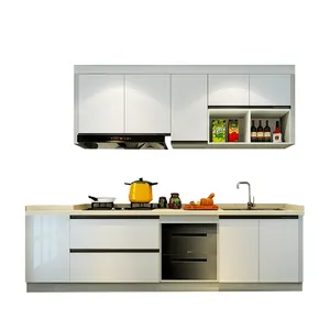 Mini white high gloss home bar cabinet pantry cupboards kitchen new model