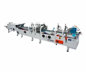 ZH-800G Automatic Paper Box Folding Gluing Machine Electric New Product 2020 CE Wood Provided 220V Case Carteira Mi 11 2000