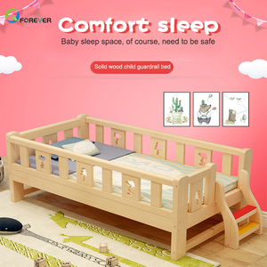 Bộ nội thất phòng ngủ trẻ em hiện đại chất lượng cao bằng gỗ thông nguyên khối sáng tạo, giường đơn cho trẻ em - Product Image 5