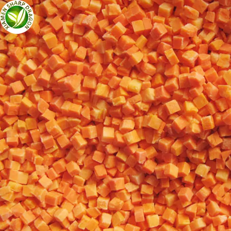 Organic bulk tagliare congelata carota